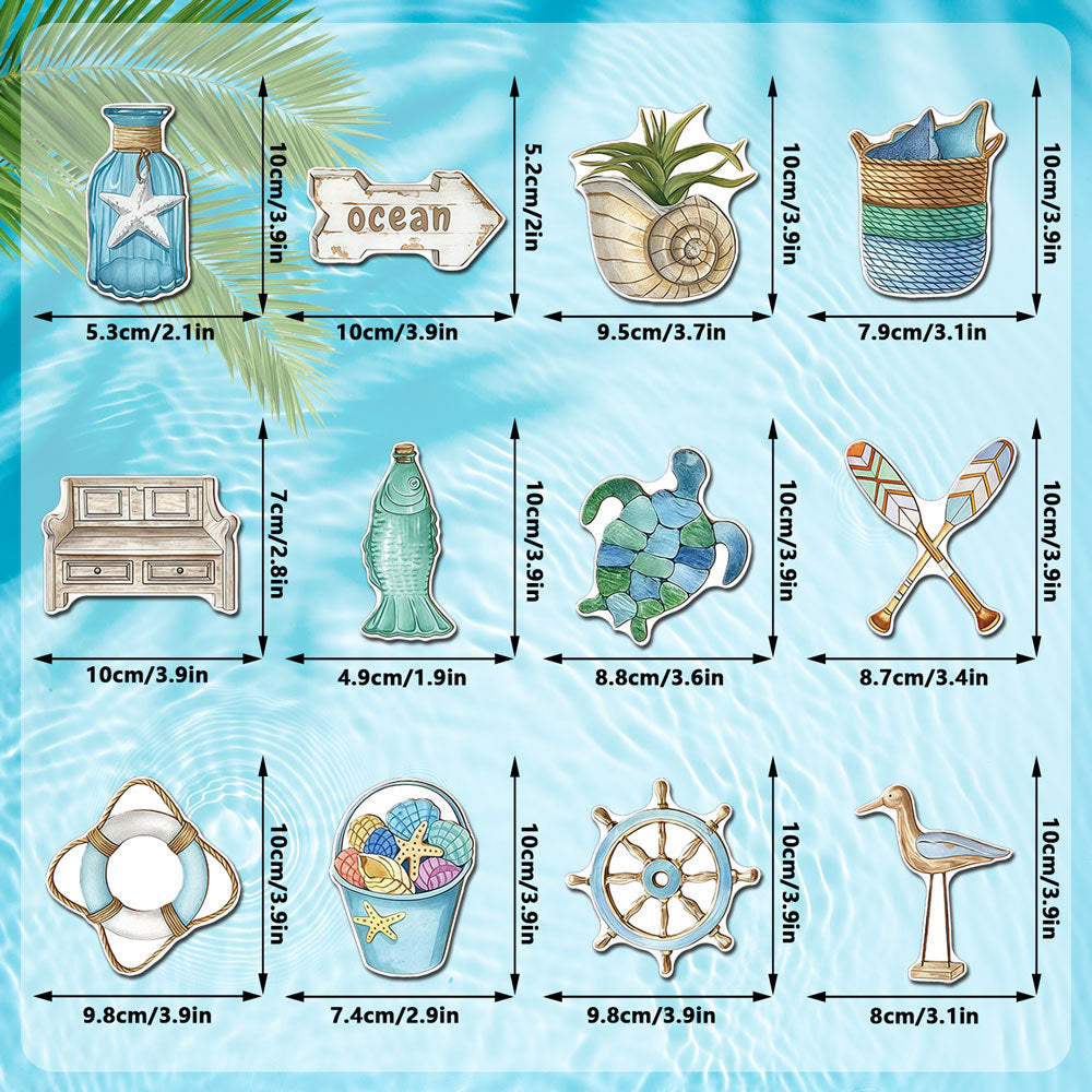 Beach Vacation Soft Magnetic Refrigerator Magnets