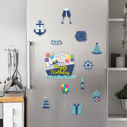 Birthday Party Theme Magnetic Refrigerator Magnets