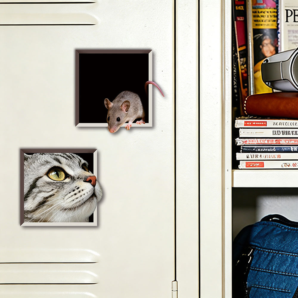 Creative Cat and Mouse Magnetic Refrigerator Magnet