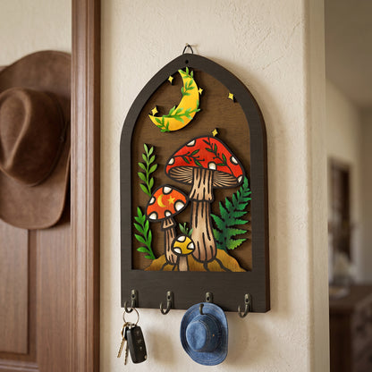 Bohemian Wooden Key Holder