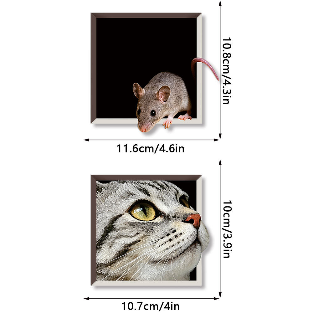 Creative Cat and Mouse Magnetic Refrigerator Magnet