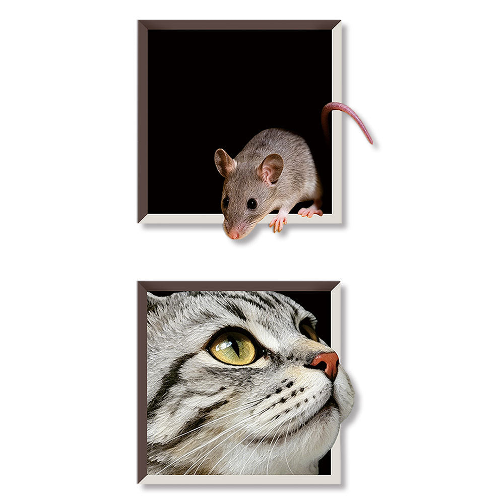 Creative Cat and Mouse Magnetic Refrigerator Magnet