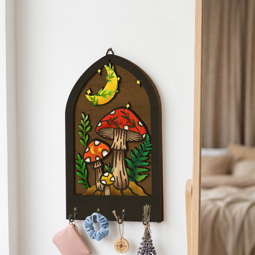 Bohemian Wooden Key Holder