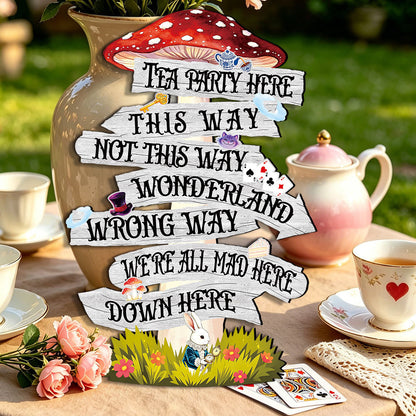 Alice in Wonderland Wooden Wall Hanging Sign