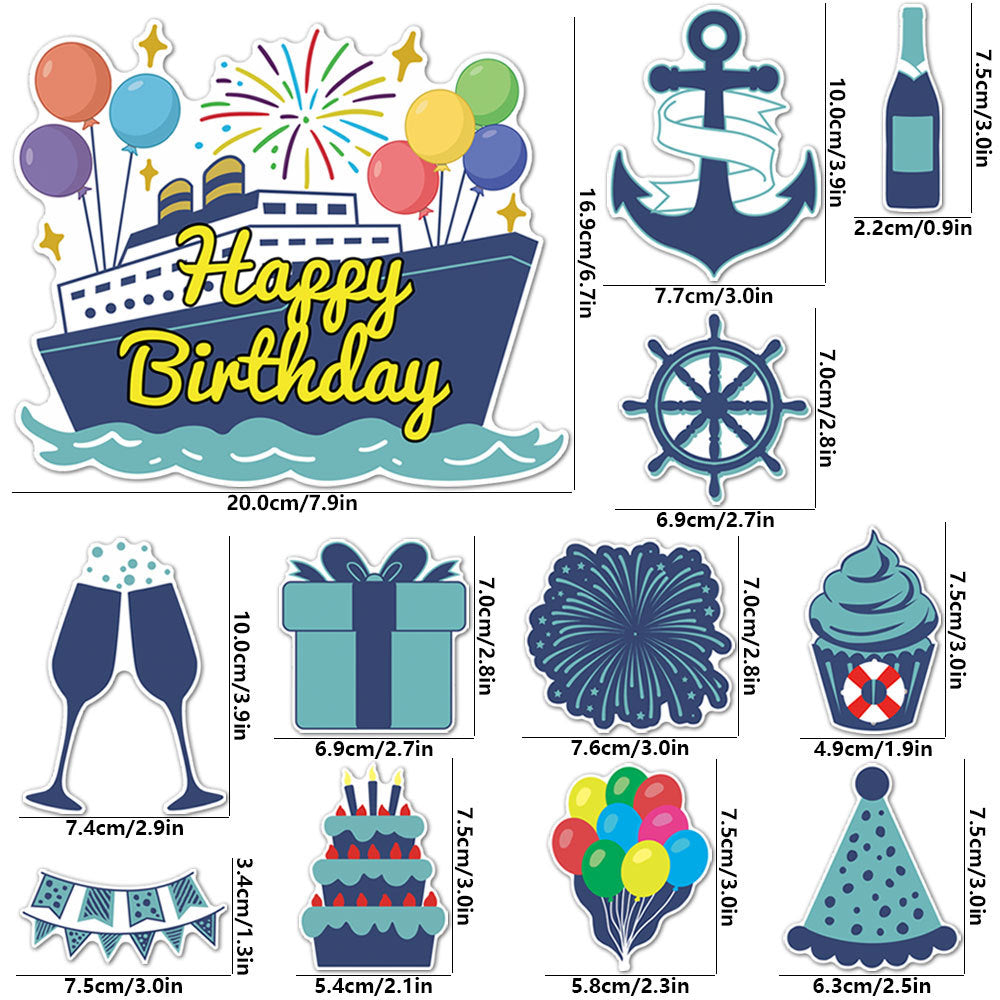Birthday Party Theme Magnetic Refrigerator Magnets