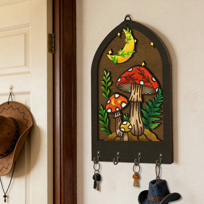 Bohemian Wooden Key Holder